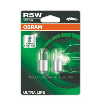 ����� Osram R5W Ultra Life 12V 5W (2 ��.)