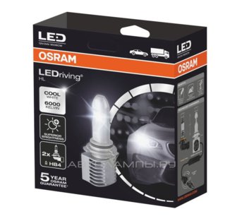 HB4 12V-LED (P22d) 6000K 12W LEDriving HL (ку.2 шт.) 9506CW