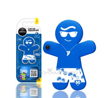 Manny New Car Ароматизатор (гель, универсал.) синий, в белых шортах. 92996