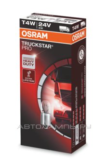T4W 24V-4W (BA9s) (вибростойкая+увелич.срок службы) Truckstar Pro 3930TSP