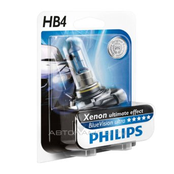 HB4 12V- 55W (P22d) (белый яркий свет-голуб.оттен.) Blue Vision Ultra блистер (1шт.) 9006BVUB1 (бл.)