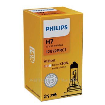 H7 12V- 55W (PX26d) ( +30% �����) Vision (Premium) 12972PRC1 EU